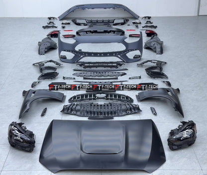 2027 Year C63S AMG Style Upgrade Body Kit For Mercedes Benz C Class W205 2015 - 2021