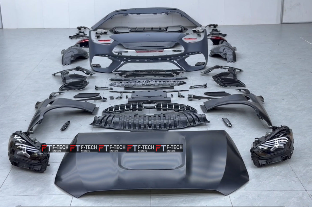 2027 Year C63S AMG Style Upgrade Body Kit For Mercedes Benz C Class W205 2015 - 2021