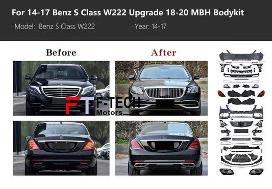 2020 Look Maybach Facelift Body Kit For Mercedes Benz W222 2014 - 2017