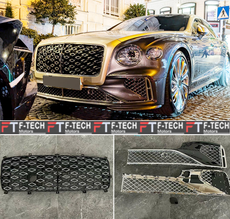 Radiator Grille Front Bumper Mesh For Bentley Flying Spur 2020 - 2024 Mulliner