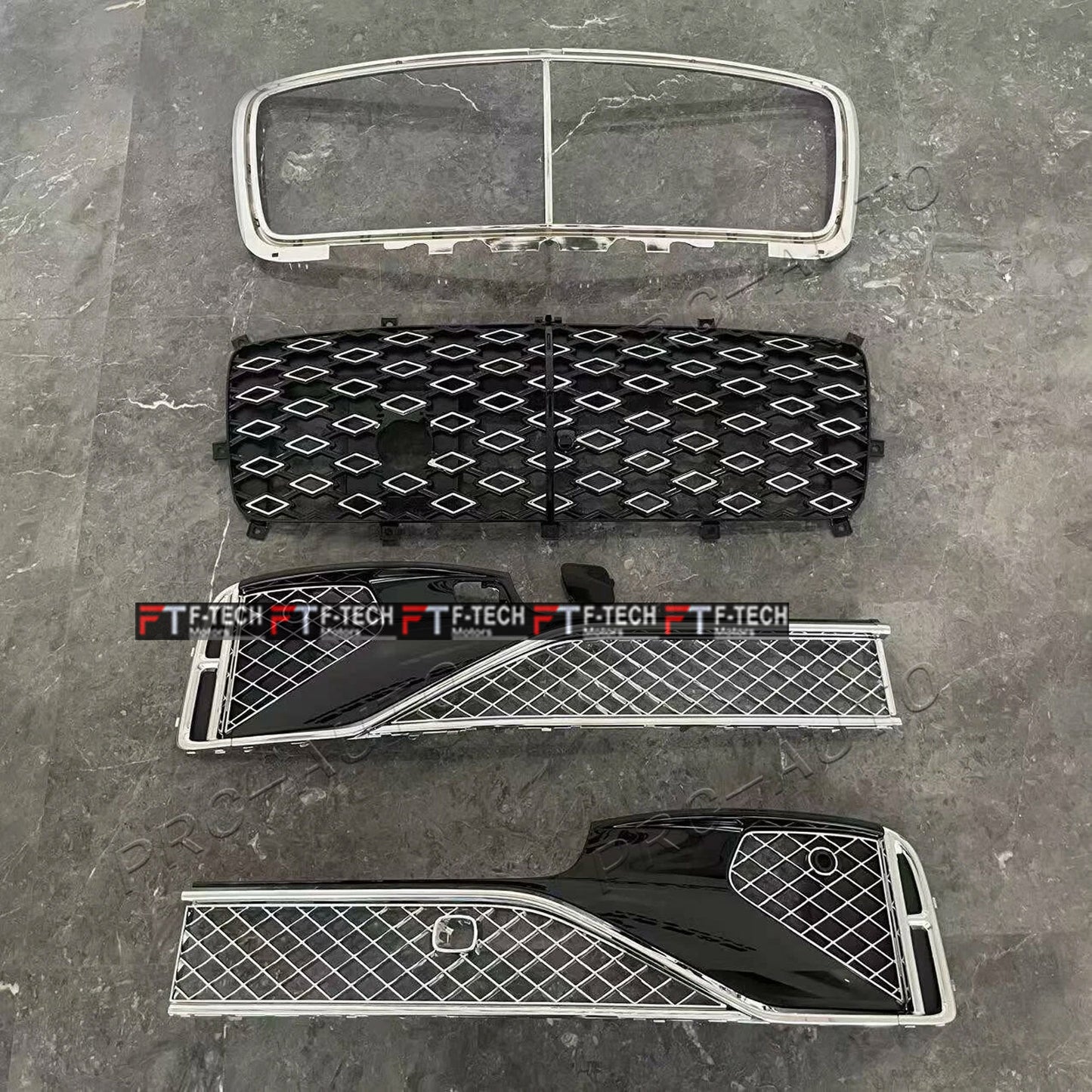 Radiator Grille Front Bumper Mesh For Bentley Flying Spur 2020 - 2024 Mulliner