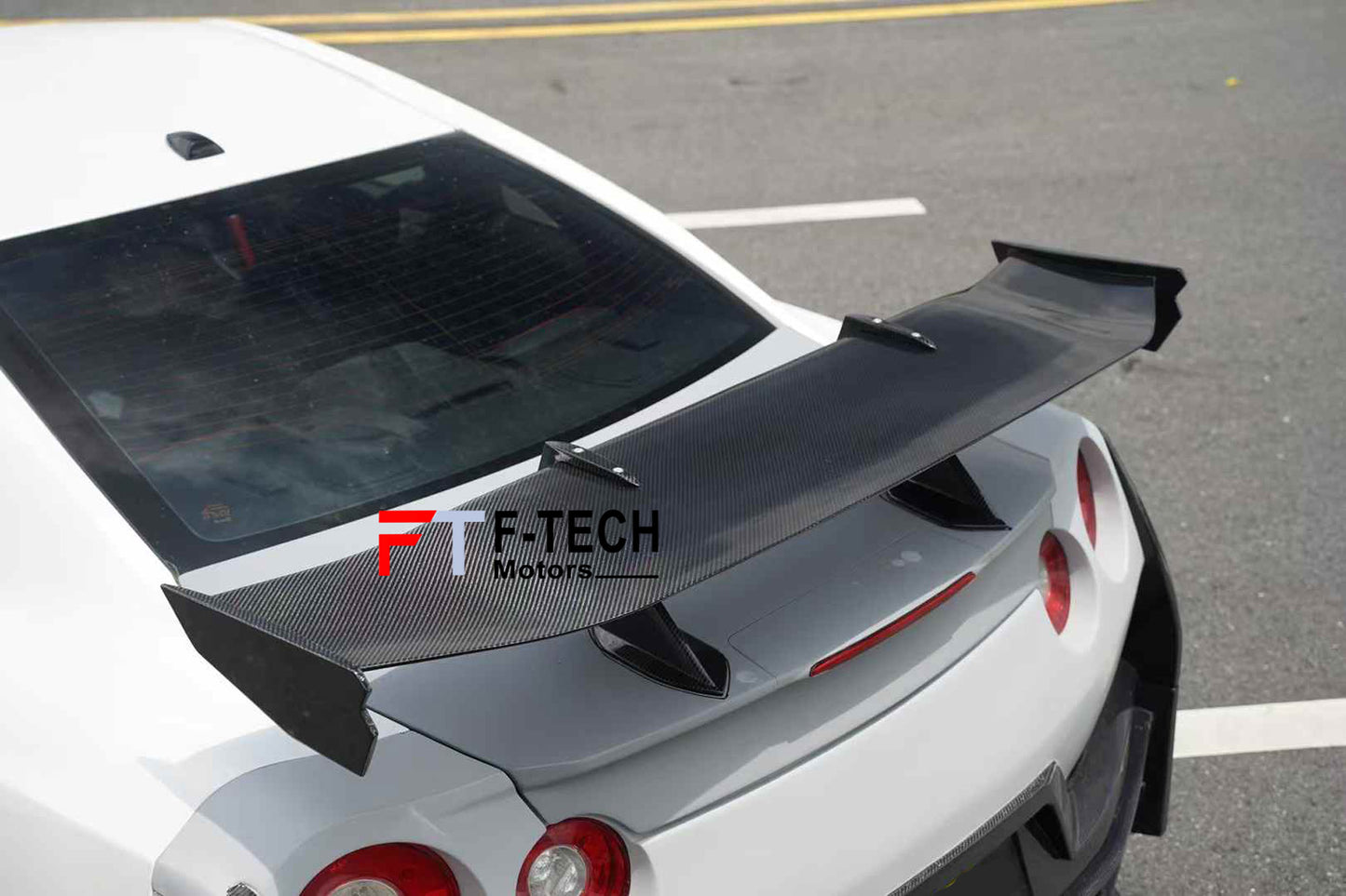 Dry Carbon Fiber Rear Wing Spoiler For Nissan GT-R R35 2017+ Nismo