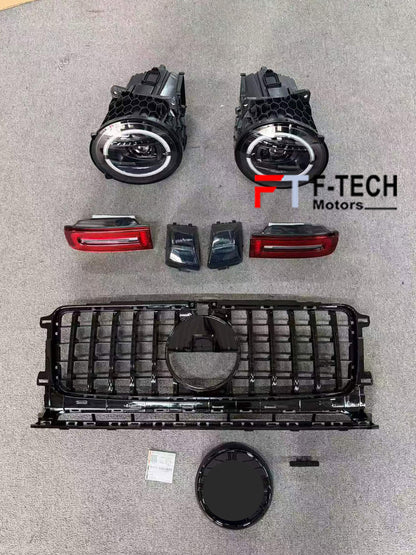Night Package Dark Headlights Tail Lights Grille Turn Lights For Mercedes Benz G Class W465 W464 G500 G550 G450d G350d AMG 2019+