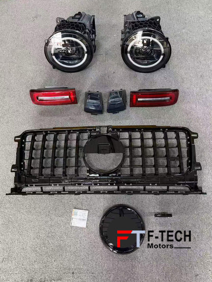 Night Package Dark Headlights Tail Lights Grille Turn Lights For Mercedes Benz G Class W465 W464 G500 G550 G450d G350d AMG 2019+