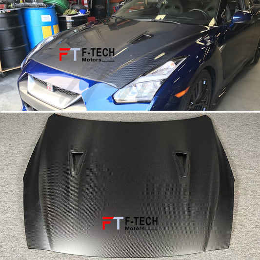 Dry Carbon Fiber Hood Bonnet Nissan GT-R 2017 - 2023