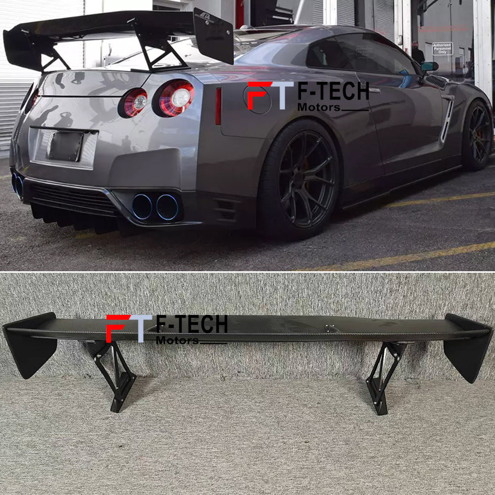 Dry Carbon Fiber Rear Wing Spoiler For Nissan GT-R 2017 - 2023  Voltex