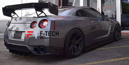 Dry Carbon Fiber Rear Wing Spoiler For Nissan GT-R 2017 - 2023  Voltex