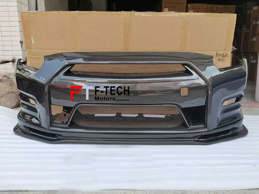Carbon Fiber Front Bumper For Nissan GT R R35 2017 - 2023 