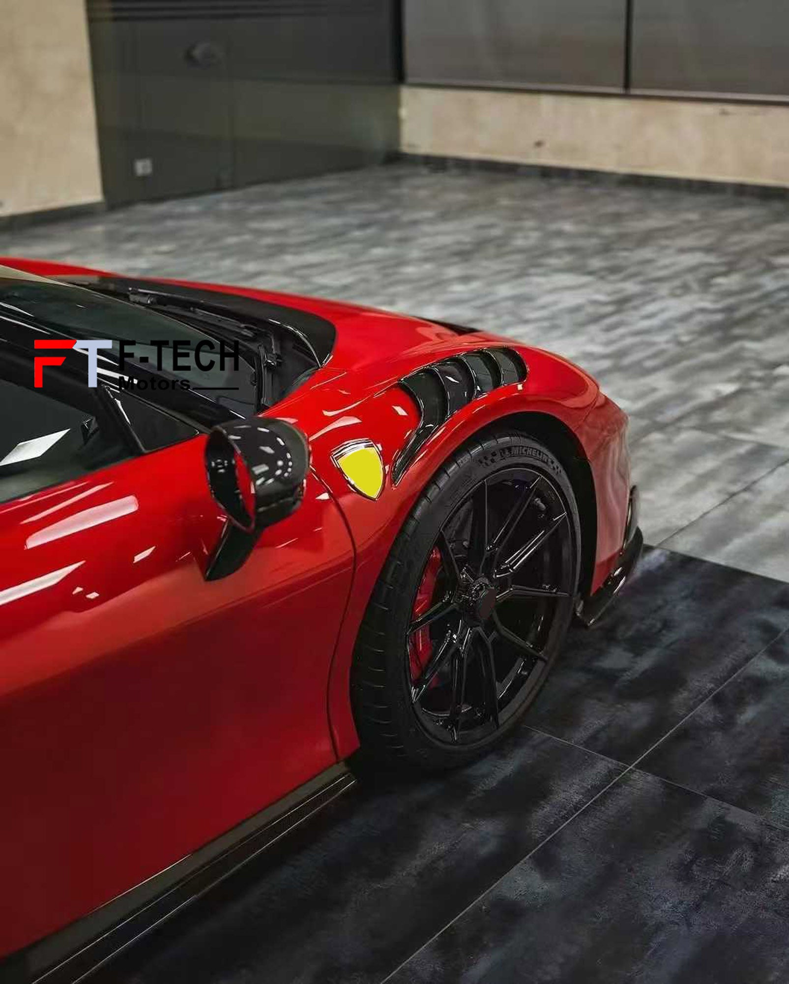 Carbon Fiber Front Fenders with Vents for Ferrari SF90 Stradale 2019 - 2024 Novitec