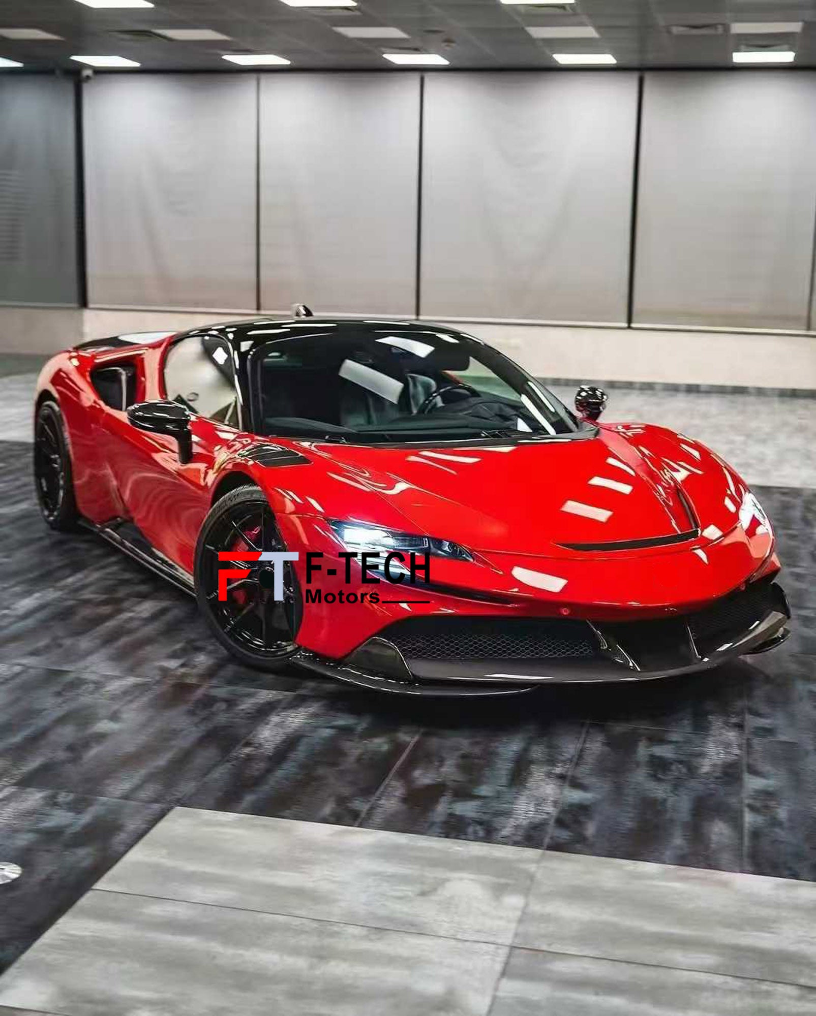 Carbon Fiber Front Fenders with Vents for Ferrari SF90 Stradale 2019 - 2024 Novitec
