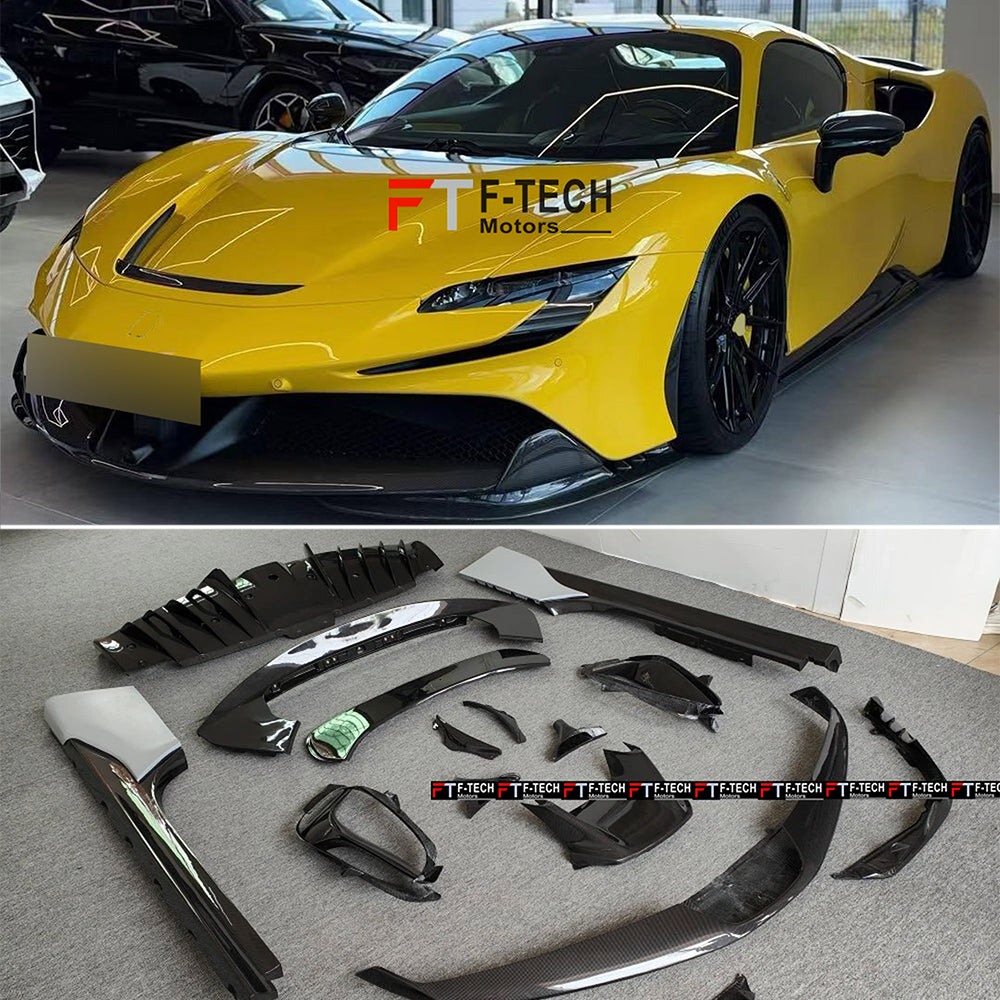 Dry Carbon Aero Body Kit For Ferrari SF90 Stradale 2019 - 2024 Novitec 