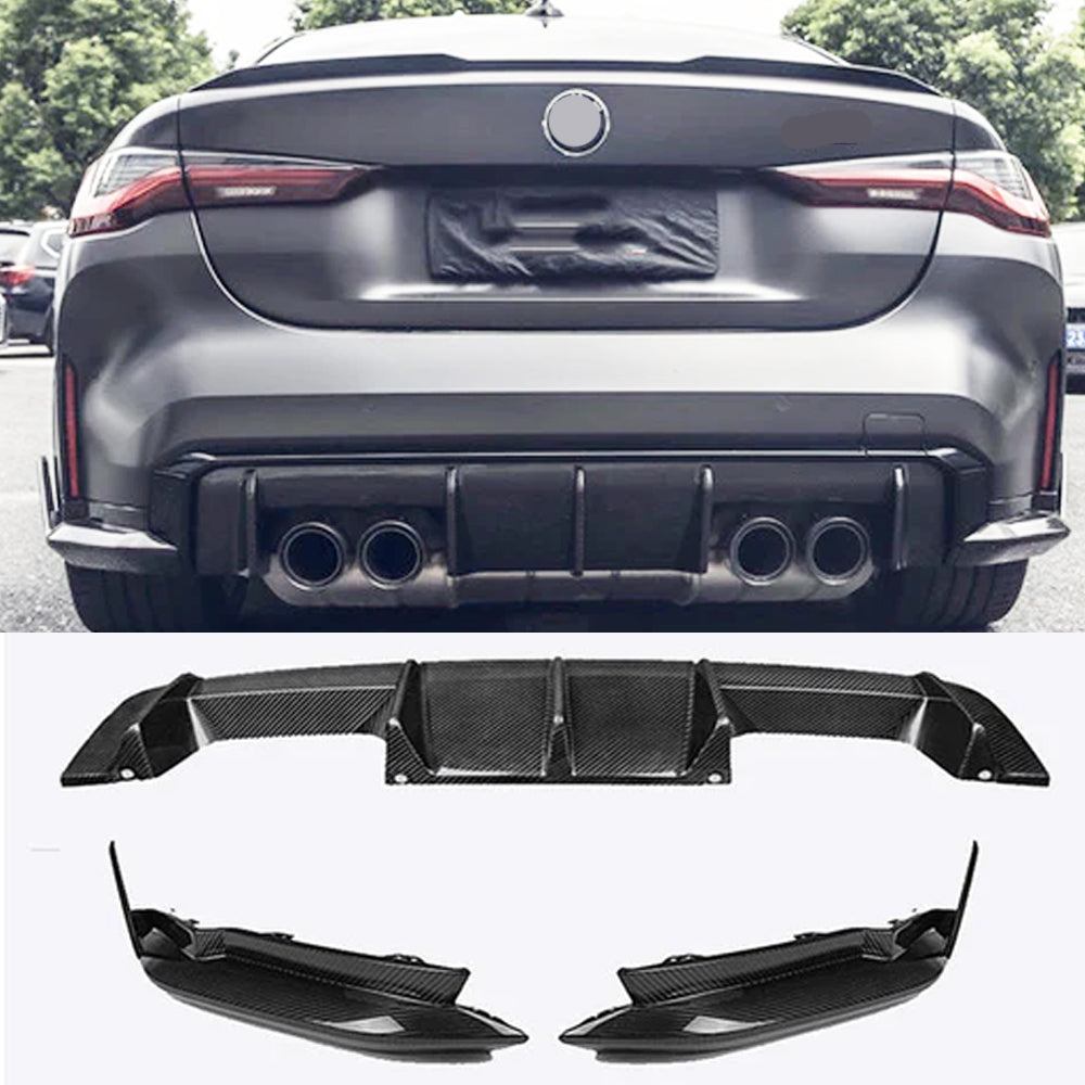 OEM Dry Carbon Rear Diffuser Fit BMW M3 G80 M4 G82 2020 - 2024
