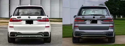 OLD BMW X7 G07 2018-2022 Convert Upgrade Body Kit Into NEW BMW X7 G07 LCI 2023+
