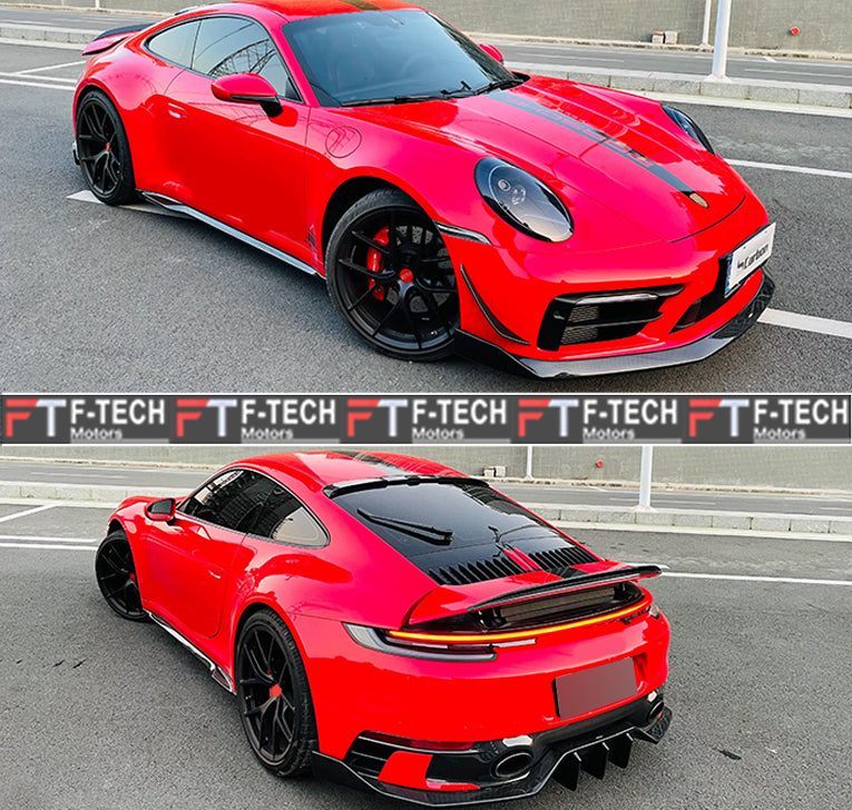 Gloss Dry Carbon Body Kit For Porsche 911 992.1 Carrera 4 S 4S 2019 - 2024 Ocean Design