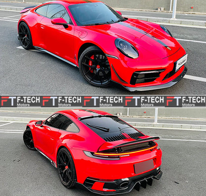 Gloss Dry Carbon Body Kit For Porsche 911 992.1 Carrera 4 S 4S 2019 - 2024 Ocean Design