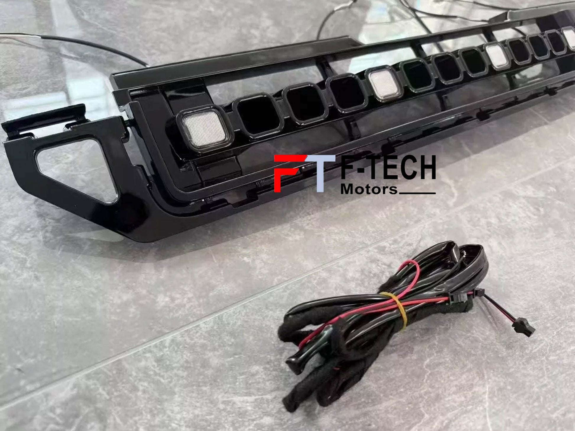 Front Grille with LED Illumination for Land Rover Defender L663 90 110 130 2020 - 2025