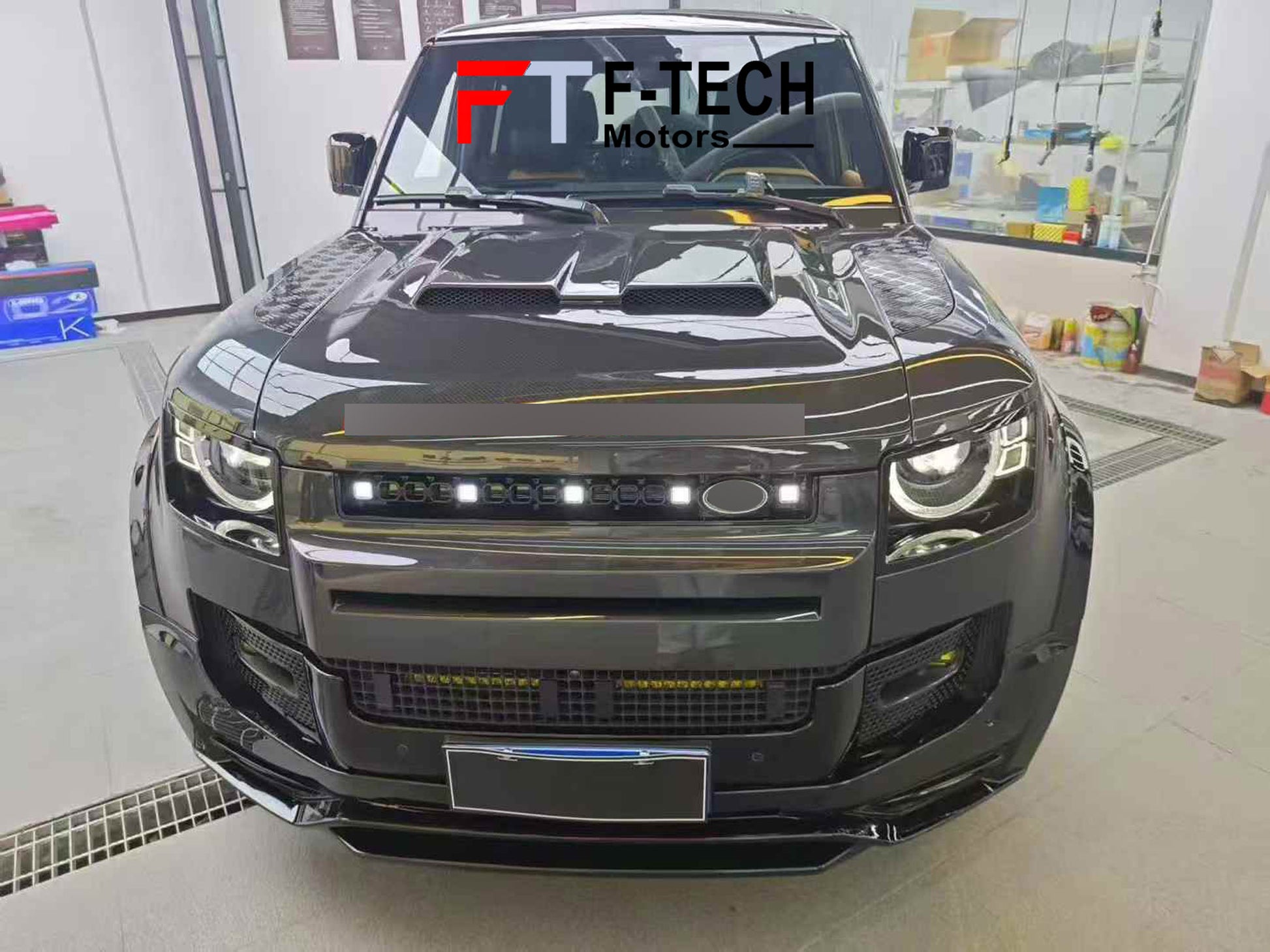 Front Grille with LED Illumination for Land Rover Defender L663 90 110 130 2020 - 2025