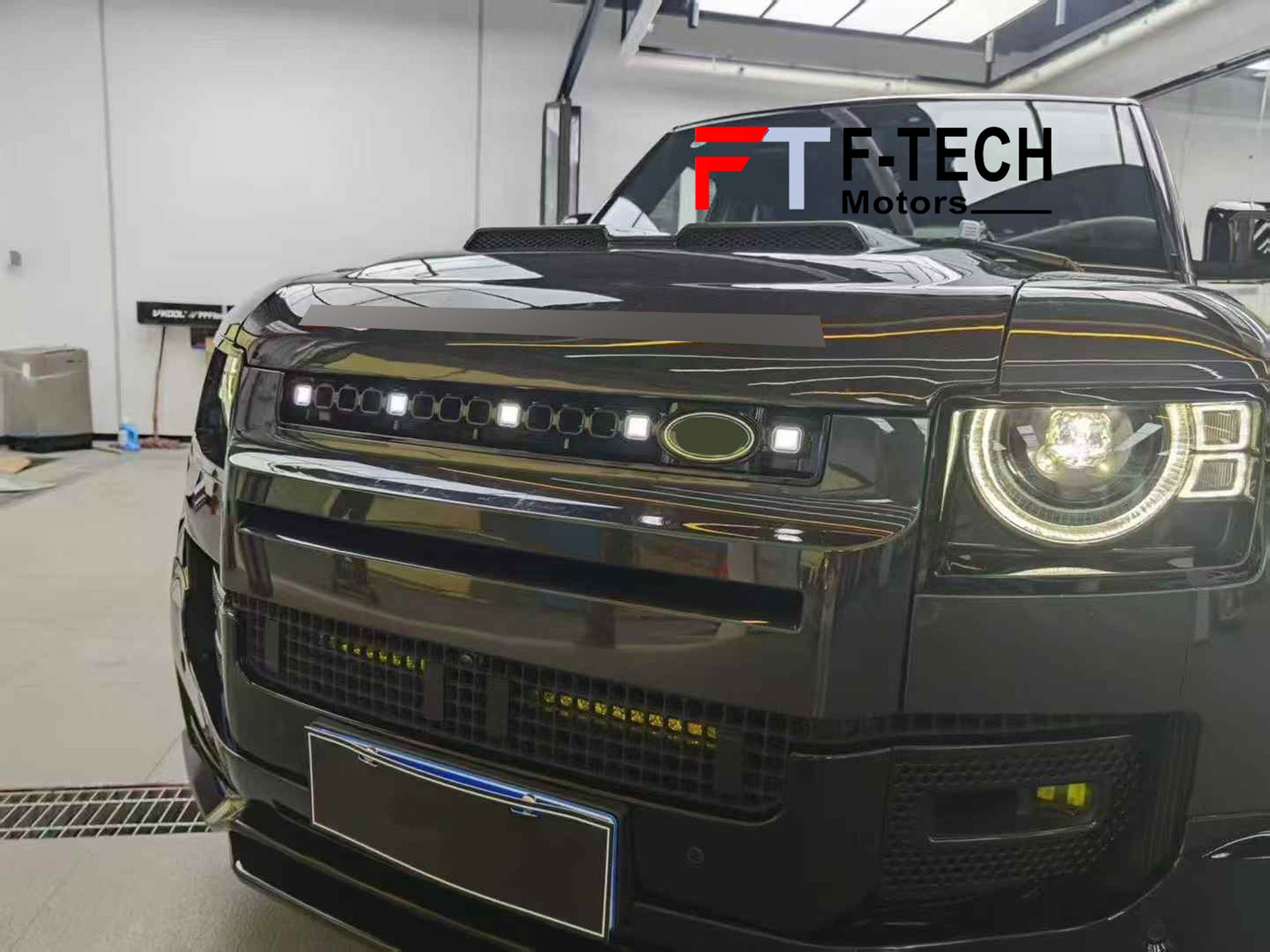Front Grille with LED Illumination for Land Rover Defender L663 90 110 130 2020 - 2025