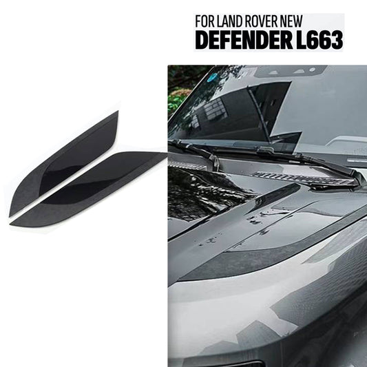 Octa Style Plastic Hood Bonnet Vents Trim for New Land Rover Defender L663 2020+ 