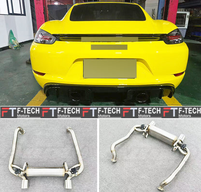 Exhaust System For Porsche Cayman Boxster 718 GT4 982 2016 - 2025 4.0L