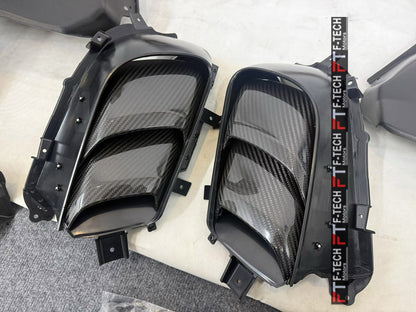Porsche 718 Cayman Boxster 982 2016+ GT4 RS Front Fenders Dry Carbon Fiber