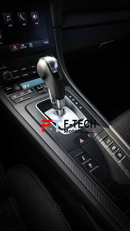 Matte Carbon Interior Trim Kit For Porsche 718 Cayman Boxster 982 2016 - 2025