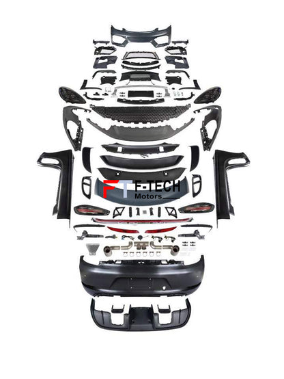 New Look GT4 Style Conversion Body Kit For Porsche 718 Cayman Boxster 981 2012 - 2017