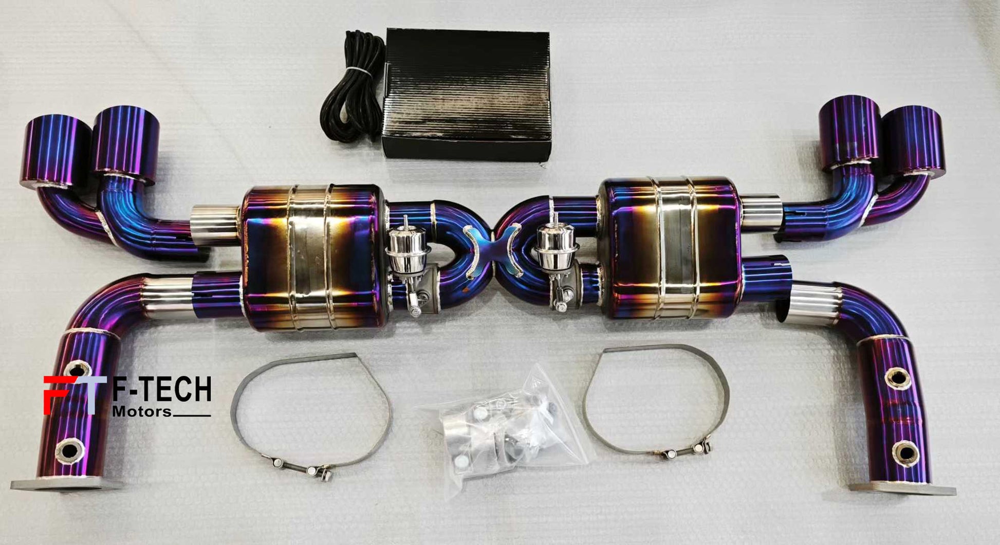 Titanium Catback Exhaust System For Porsche 911 991 Turbo S 2011 - 2019