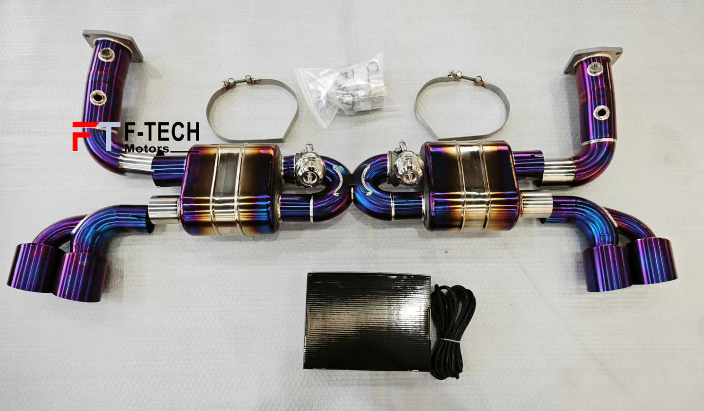 Titanium Catback Exhaust System For Porsche 911 991 Turbo S 2011 - 2019