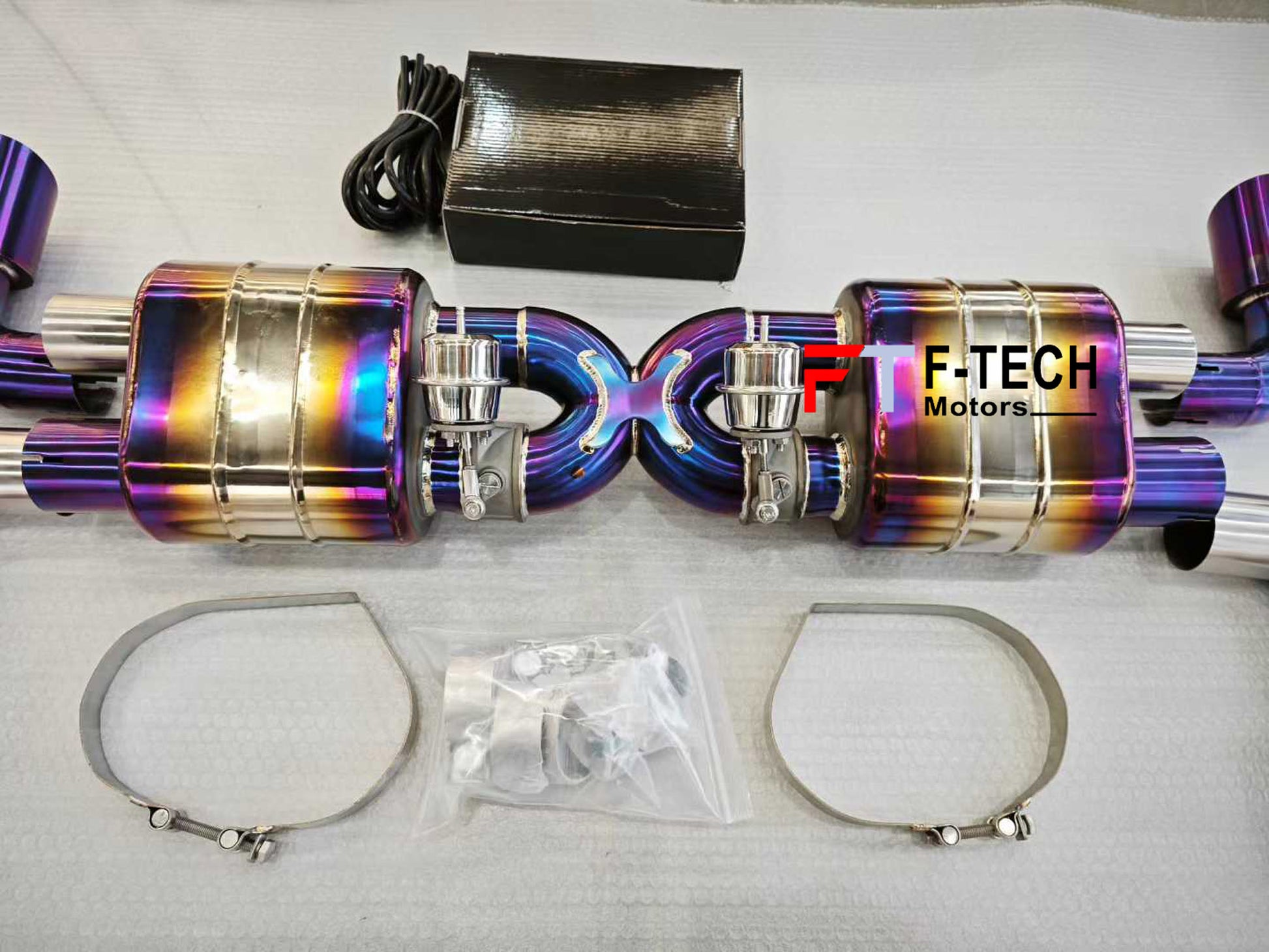 Titanium Catback Exhaust System For Porsche 911 991 Turbo S 2011 - 2019