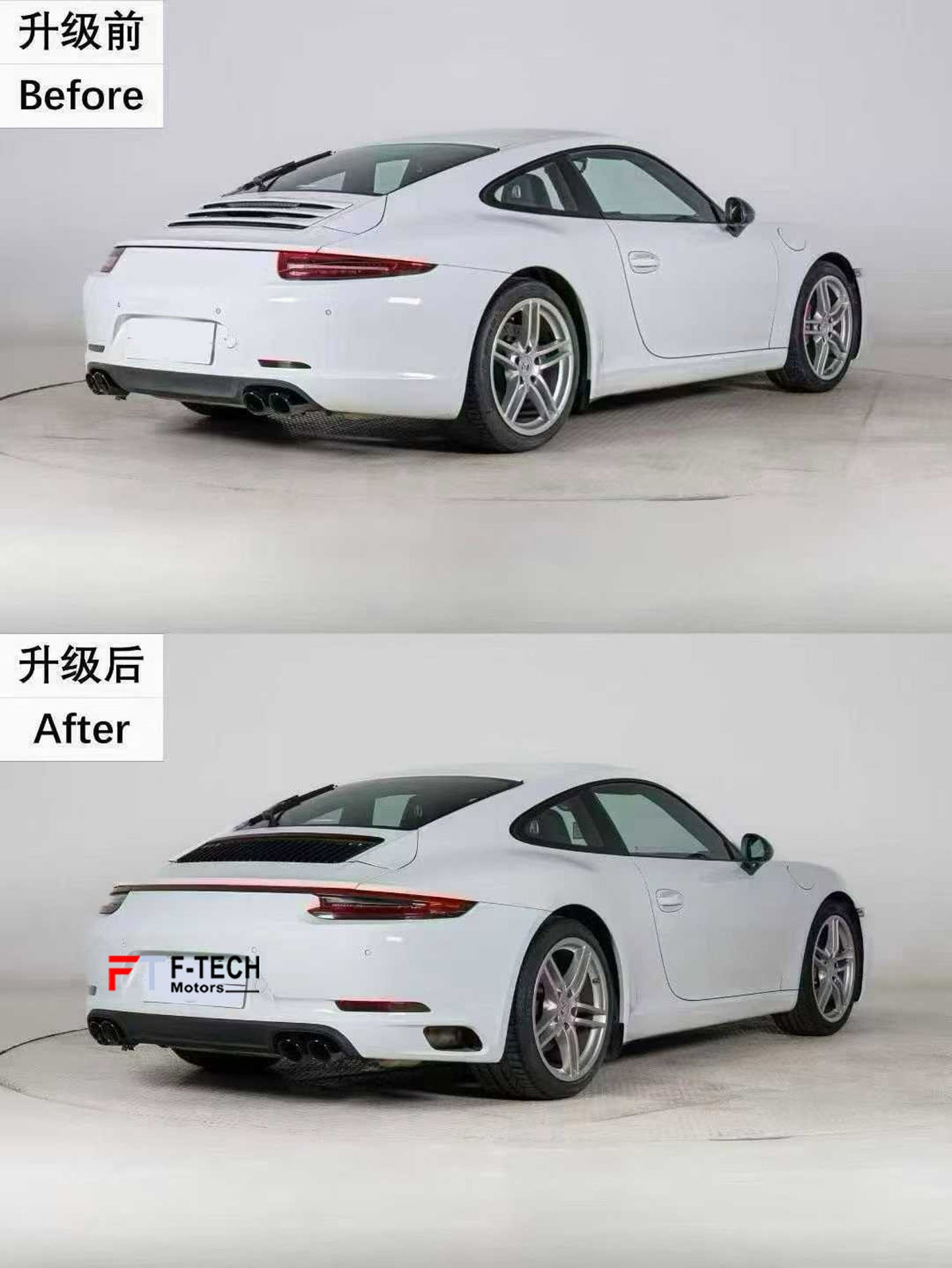 Upgrade Body Kit Porsche 911 991.1 Carrera 4 S 2011 - 2015 Into 991.2 2015 - 2019