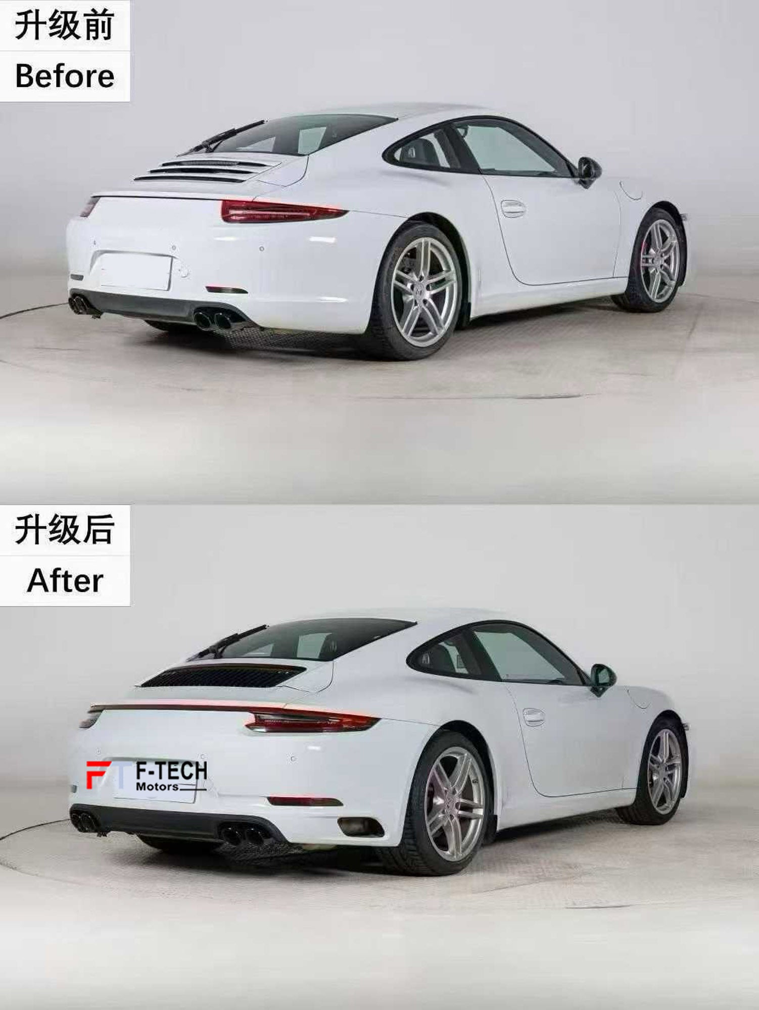Upgrade Body Kit Porsche 911 991.1 Carrera 4 S 2011 - 2015 Into 991.2 2015 - 2019