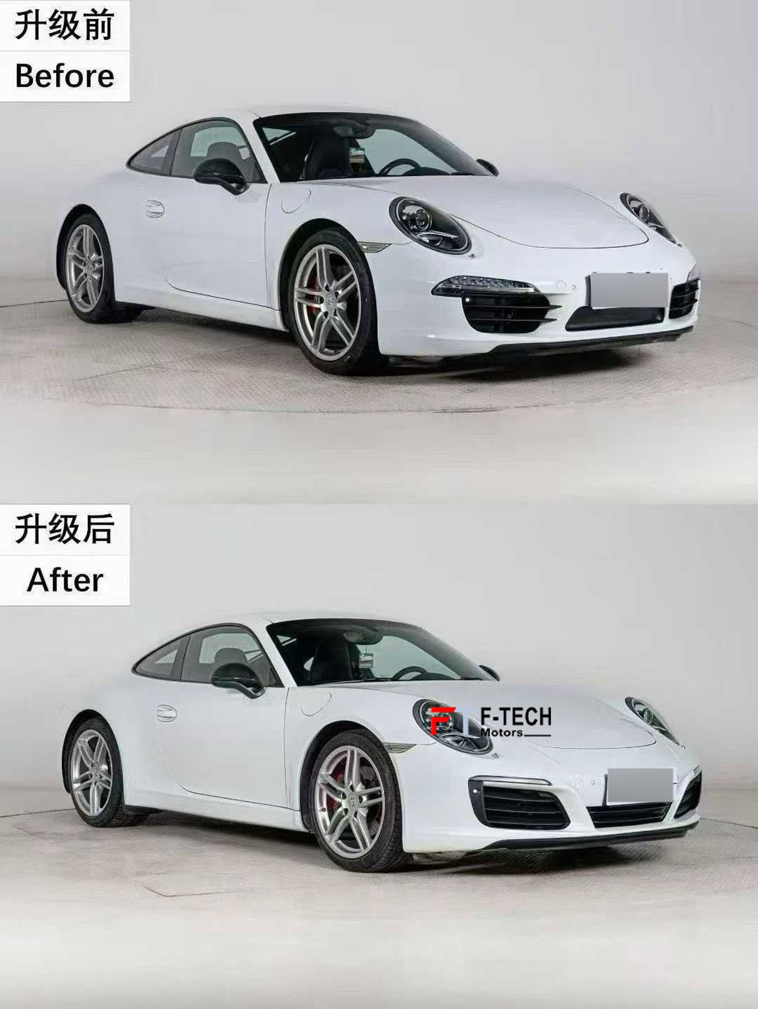 Upgrade Body Kit Porsche 911 991.1 Carrera 4 S 2011 - 2015 Into 991.2 2015 - 2019