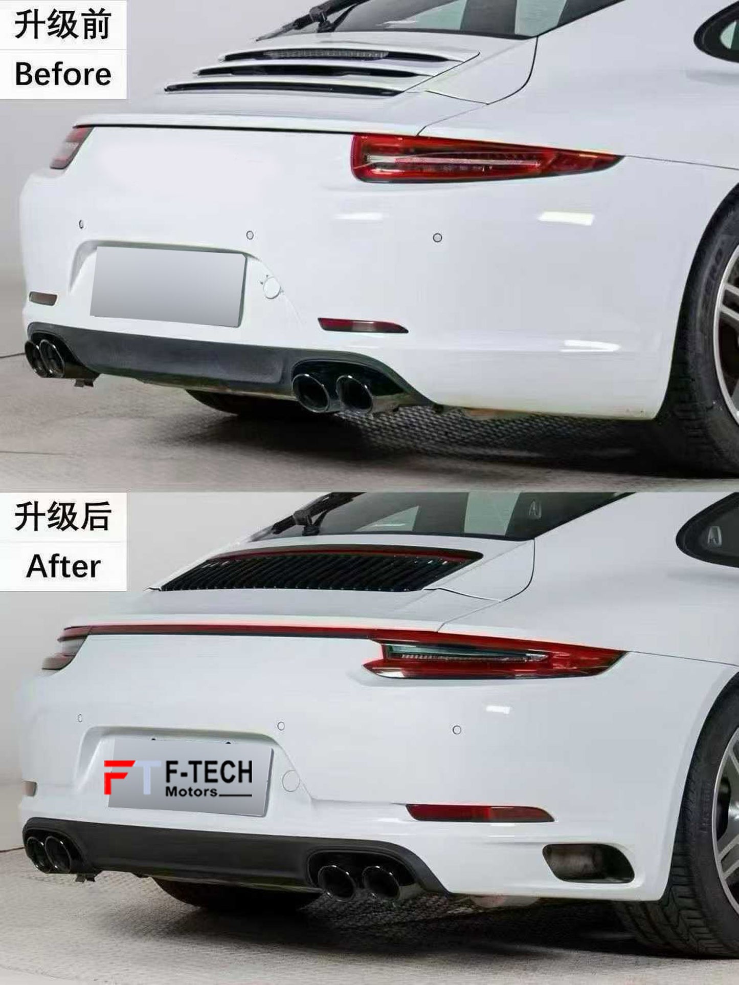 Upgrade Body Kit Porsche 911 991.1 Carrera 4 S 2011 - 2015 Into 991.2 2015 - 2019