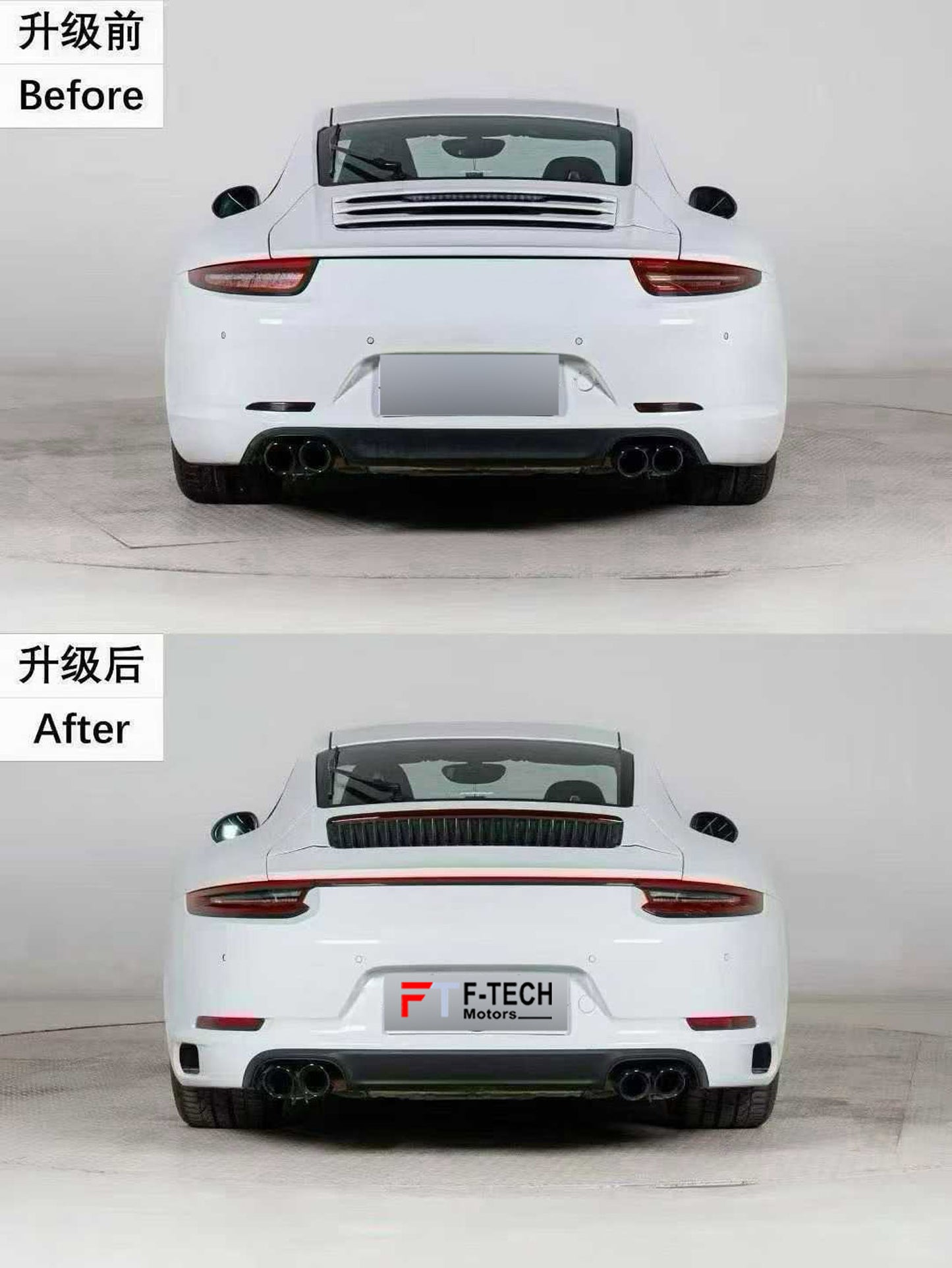 Upgrade Body Kit Porsche 911 991.1 Carrera 4 S 2011 - 2015 Into 991.2 2015 - 2019