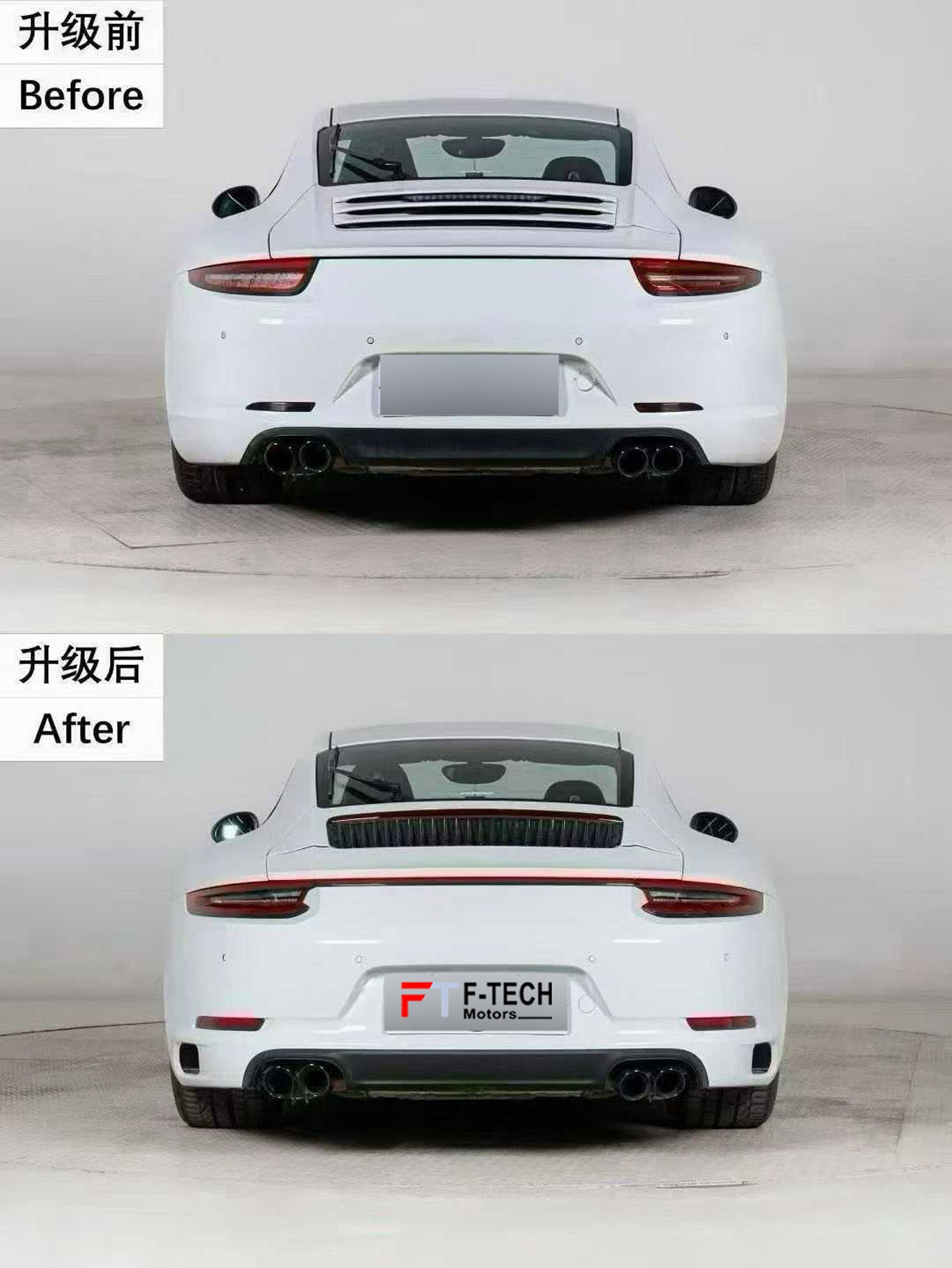 Upgrade Body Kit Porsche 911 991.1 Carrera 4 S 2011 - 2015 Into 991.2 2015 - 2019