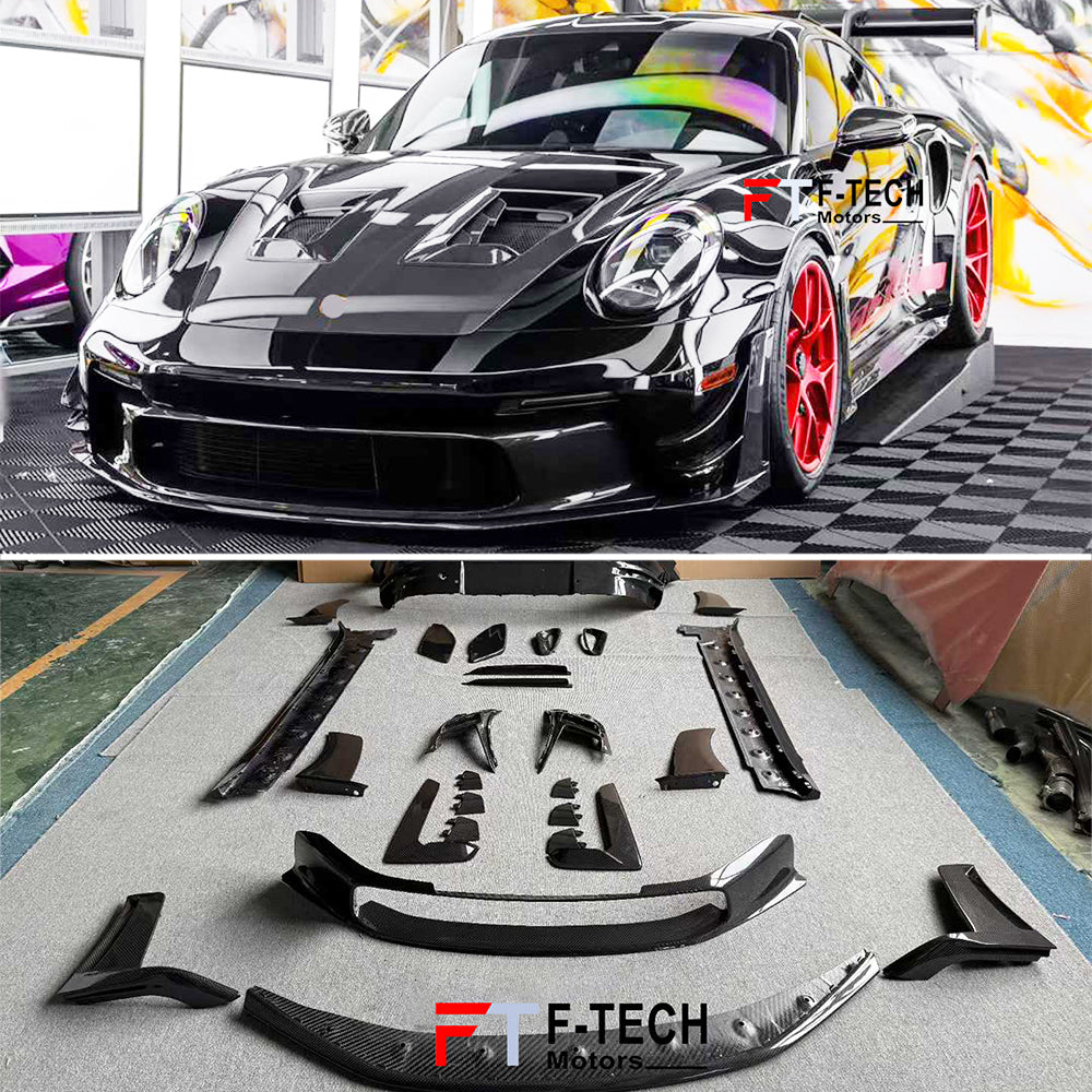 For Porsche 911 992.1 GT3 RS 2019 - 2024 Dry Carbon Exterior Replacement Kit