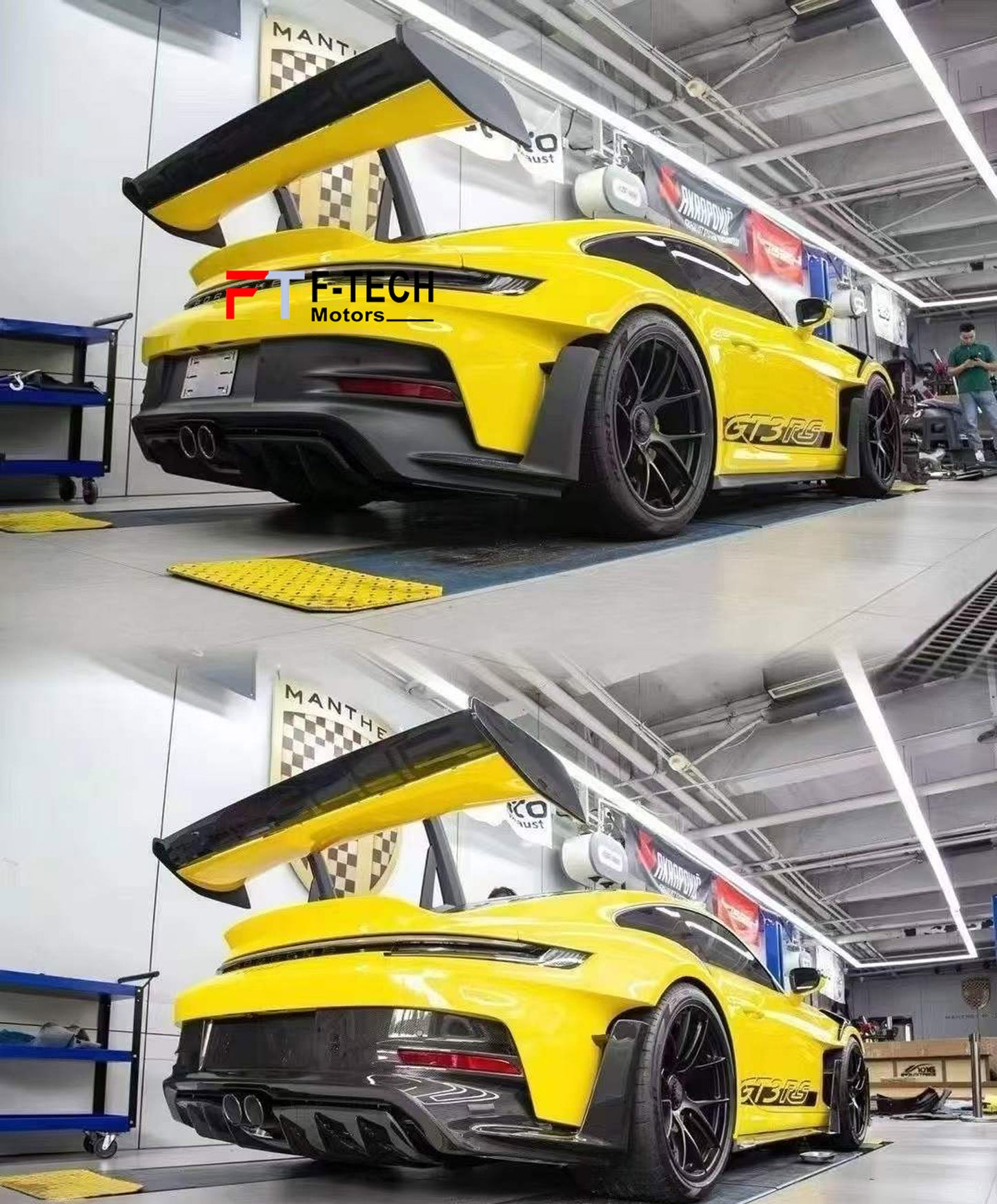 For Porsche 911 992.1 GT3 RS 2019 - 2024 Dry Carbon Exterior Replacement Kit