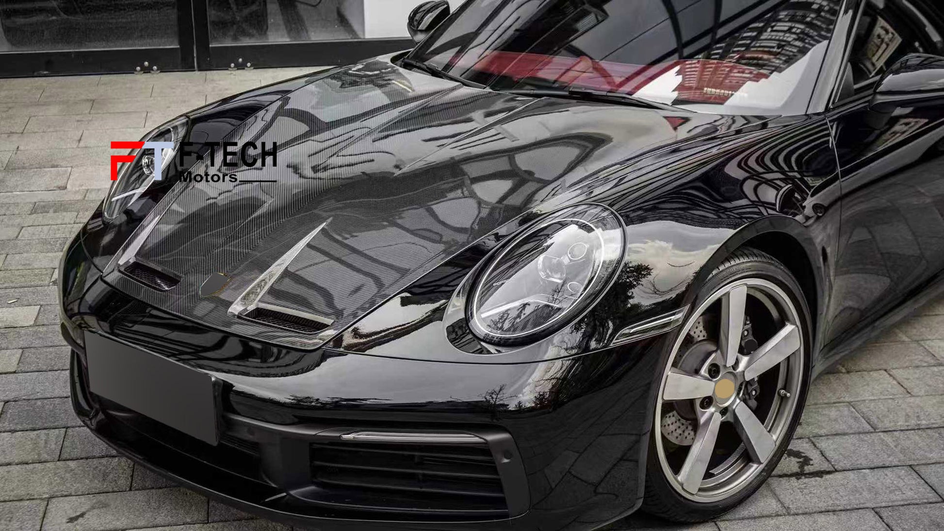 Dry Carbon Fiber GT3 Hood Spoiler for Porsche 911 992.1 Carrera 4 S 2019 - 2024