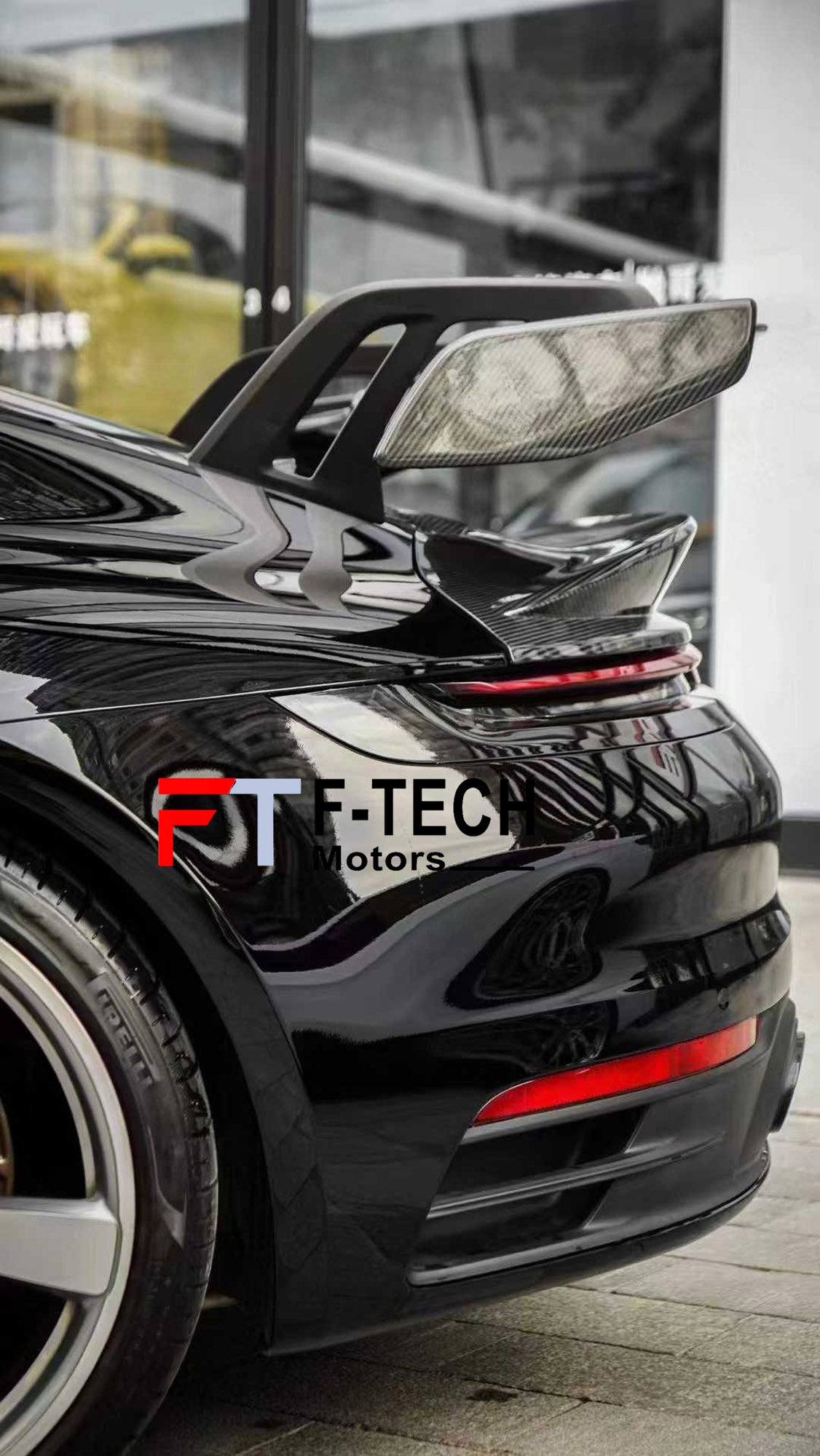 Dry Carbon Fiber GT3 Hood Spoiler for Porsche 911 992.1 Carrera 4 S 2019 - 2024