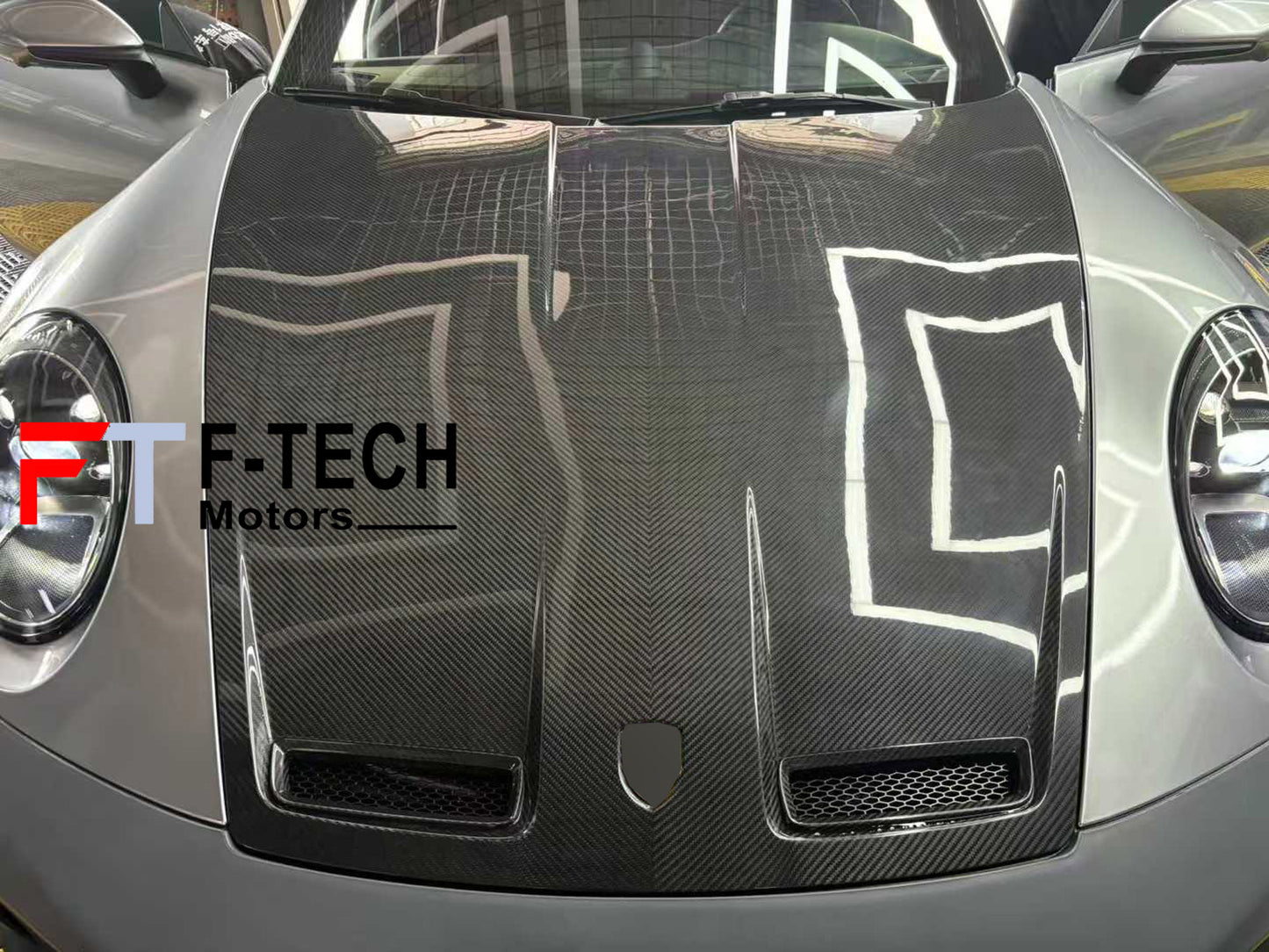 Dry Carbon Fiber GT3 Hood Spoiler for Porsche 911 992.1 Carrera 4 S 2019 - 2024