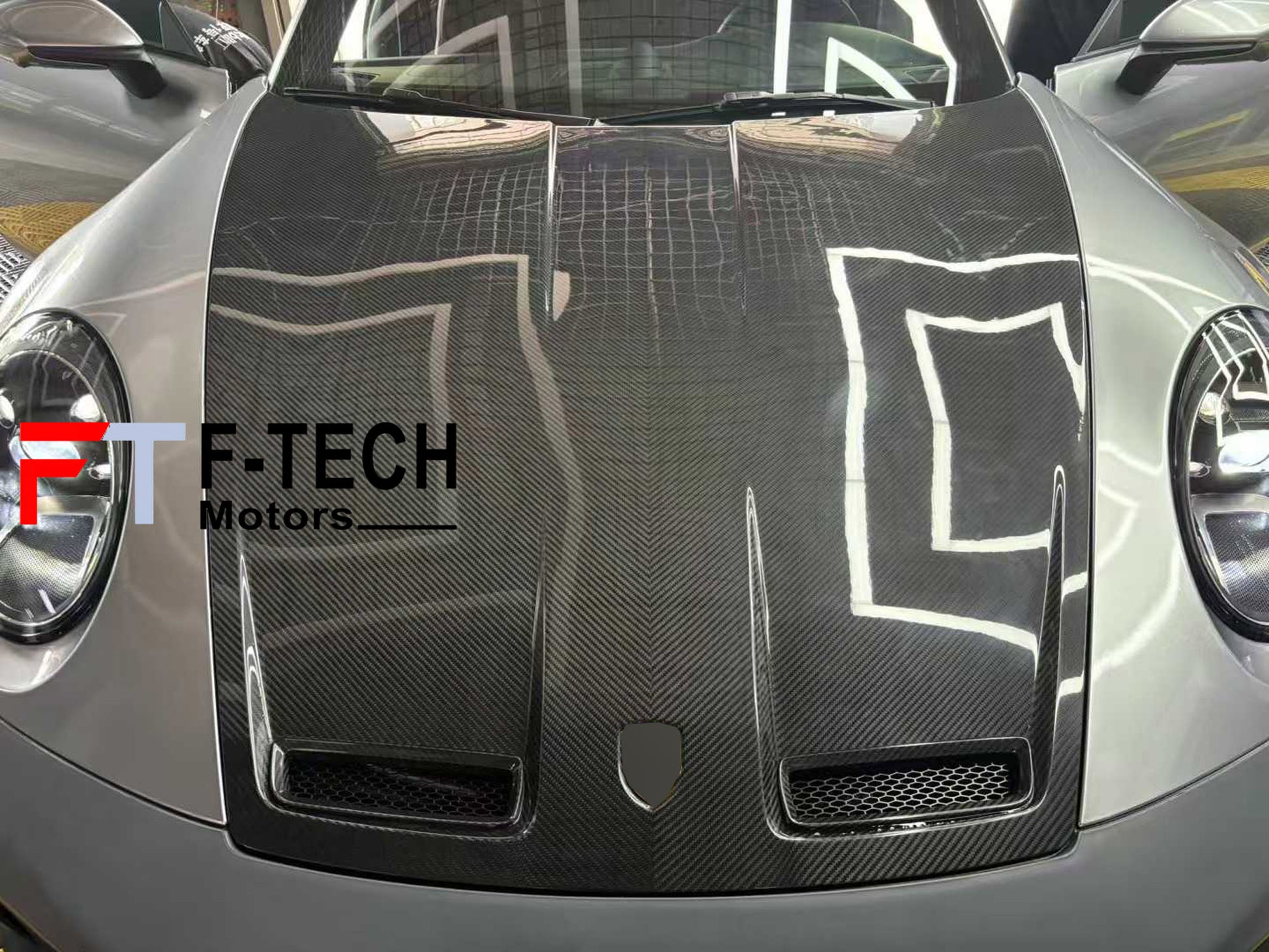 Dry Carbon Fiber GT3 Hood Spoiler for Porsche 911 992.1 Carrera 4 S 2019 - 2024