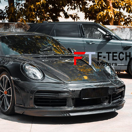 Dry Carbon Fiber Body Kit For Porsche 911 992.1 Turbo S 2019 - 2024 Top Car Stinger GTR