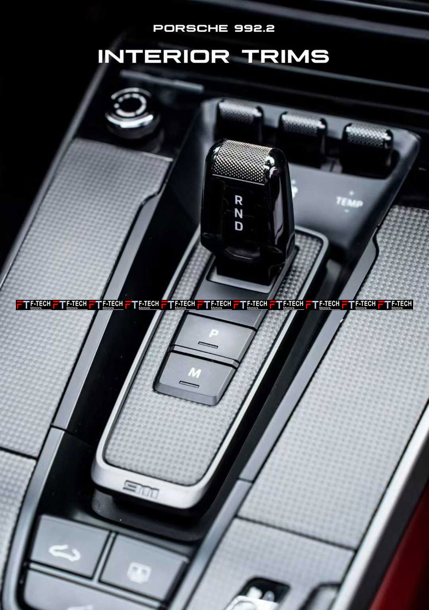 Dry Carbon Interior Trim Kit For Porsche 911 992.2 992.1 2019 - 2026