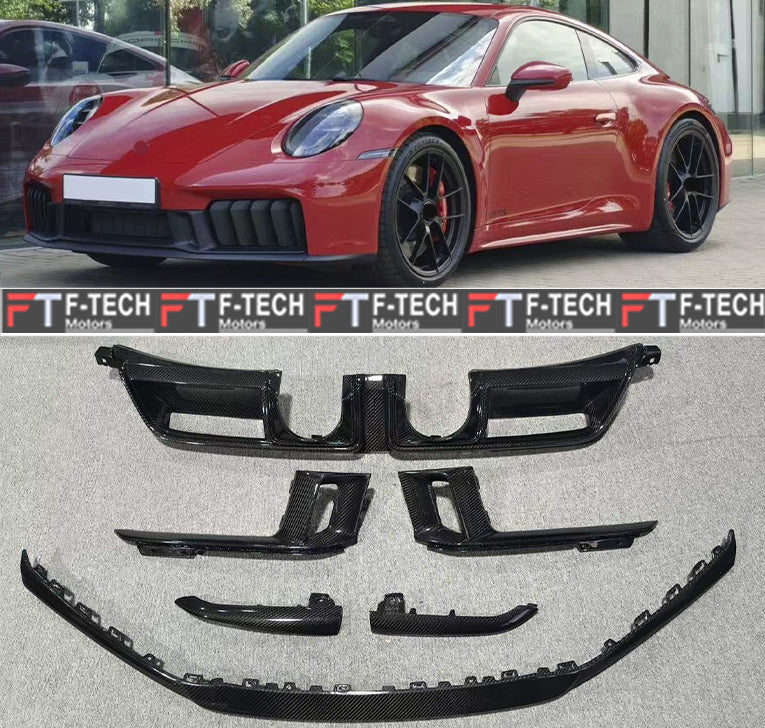 Dry Carbon Front Lip Rear Diffuser Air Intakes OEM Replacement For Porsche 911 992.2 Carrera GTS 2024+