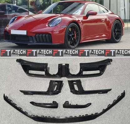 Dry Carbon Front Lip Rear Diffuser Air Intakes OEM Replacement For Porsche 911 992.2 Carrera GTS 2024+