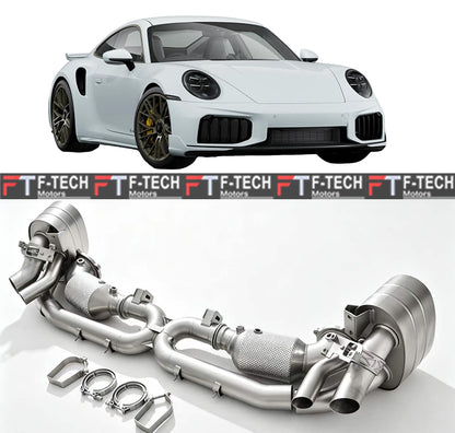 Catted Catback Exhaust System For Porsche 911 992.2 Turbo S 2024+