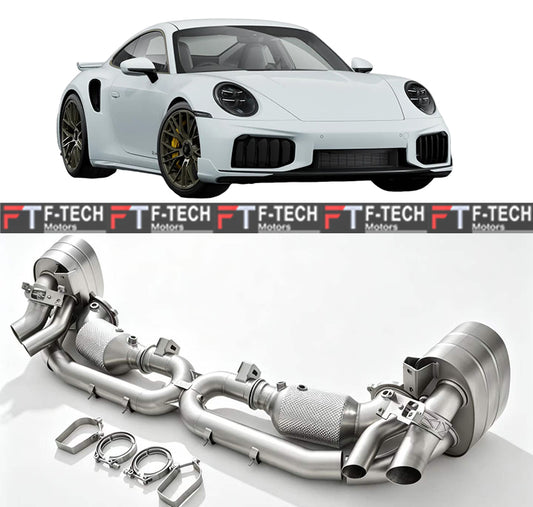 Catted Catback Exhaust System For Porsche 911 992.2 Turbo S 2024+