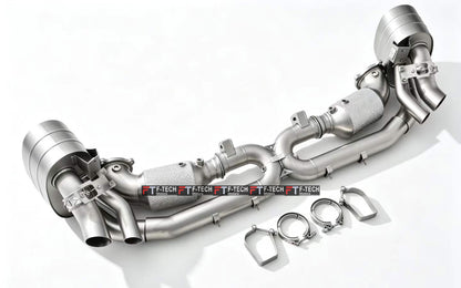 Catted Catback Exhaust System For Porsche 911 992.2 Turbo S 2024+