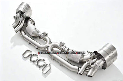 Catted Catback Exhaust System For Porsche 911 992.2 Turbo S 2024+